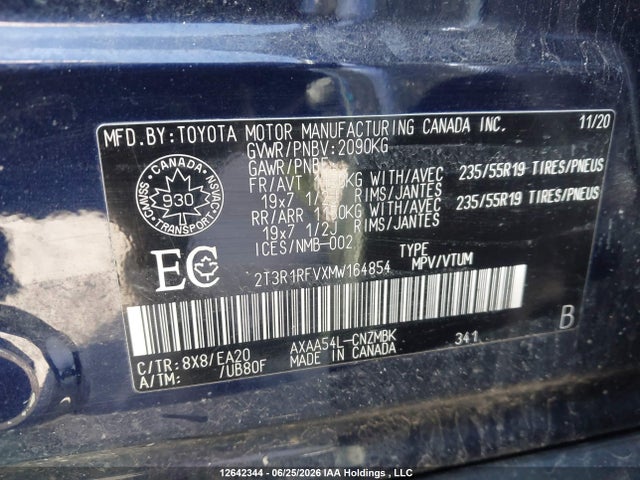 Toyota Rav4 Xle 2021 2T3R1RFVXMW164854 Image 9