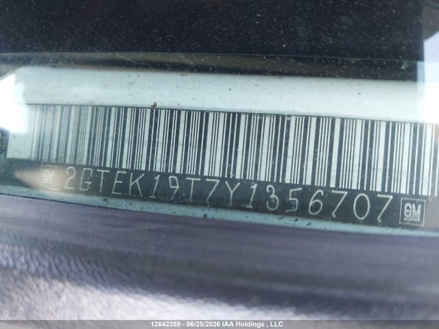 Aukcja sprzedaży 2000 Gmc New Sierra K1500, vin: 2GTEK19T7Y1356707, numer aukcji: 12642359