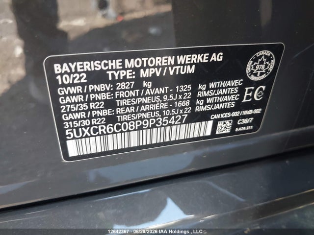 5UXCR6C08P9P35427 BMW X5 Xdrive40i