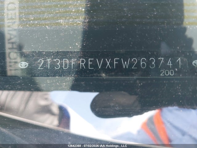 2T3DFREVXFW263741 Toyota Rav4 Limited