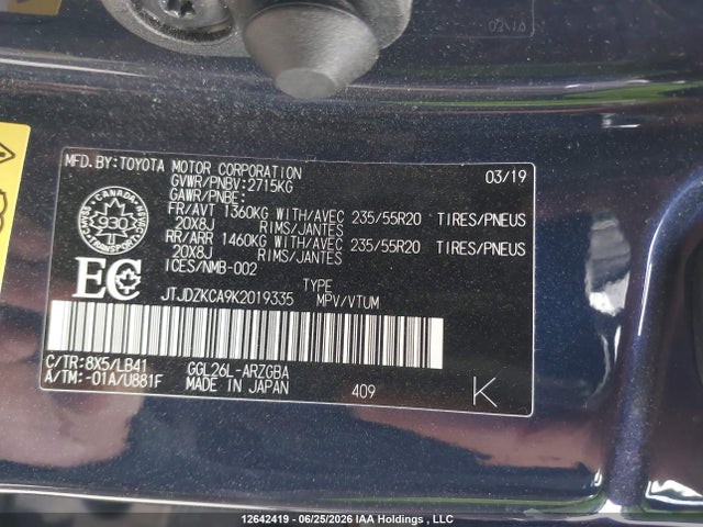 Lexus Rx 350 L 2019 JTJDZKCA9K2019335 Image 17
