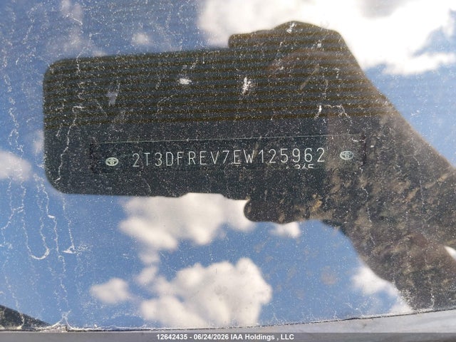2014 Toyota Rav4 Limited მანქანა იყიდება აუქციონზე, vin: 2T3DFREV7EW125962, აუქციონის ნომერი: 12642435