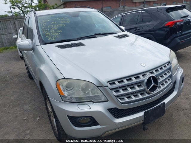 Продаж на аукціоні авто 2010 Mercedes-benz Ml 350 4matic, vin: 4JGBB8GB6AA593587, номер лоту: 12642523