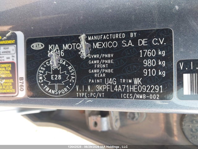 Продаж на аукціоні авто 2017 Kia Forte Lx/s, vin: 3KPFL4A71HE092291, номер лоту: 12642528