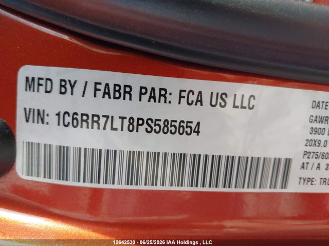 RAM 1500 Classic Slt 2023 1C6RR7LT8PS585654 Image 9