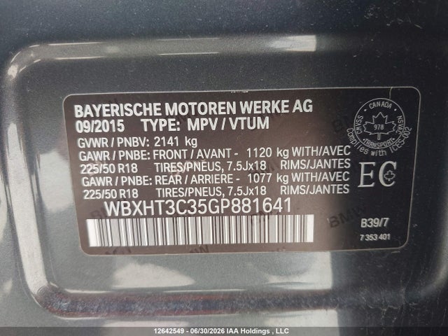 WBXHT3C35GP881641 BMW X1 Xdrive28i