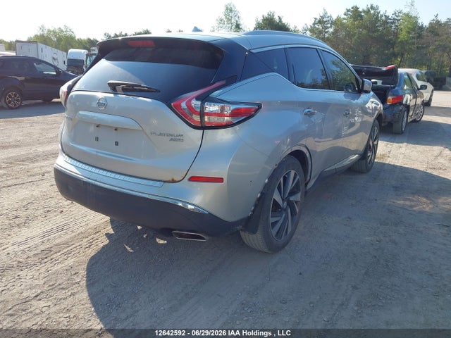 Продаж на аукціоні авто 2015 Nissan Murano Platinum/sl/sv, vin: 5N1AZ2MH3FN267873, номер лоту: 12642592