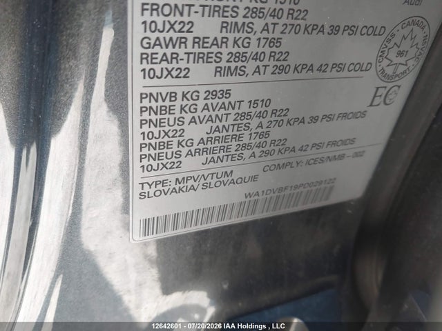 Audi Q8 55 Progressiv 2023 WA1DVBF19PD029122 Image 9