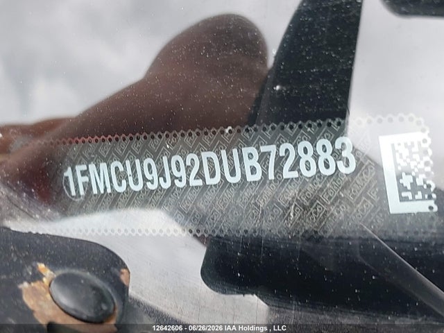2013 Ford Escape Titanium მანქანა იყიდება აუქციონზე, vin: 1FMCU9J92DUB72883, აუქციონის ნომერი: 12642606