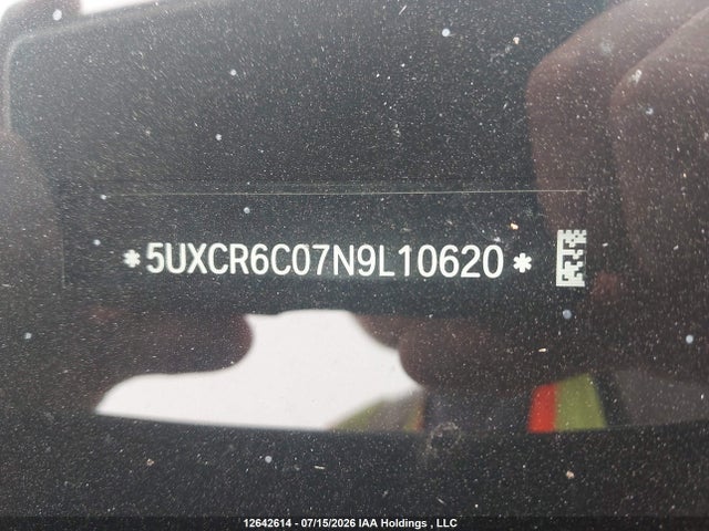 Продажа на аукционе авто 2022 Bmw X5 Xdrive40i, vin: 5UXCR6C07N9L10620, номер лота: 12642614
