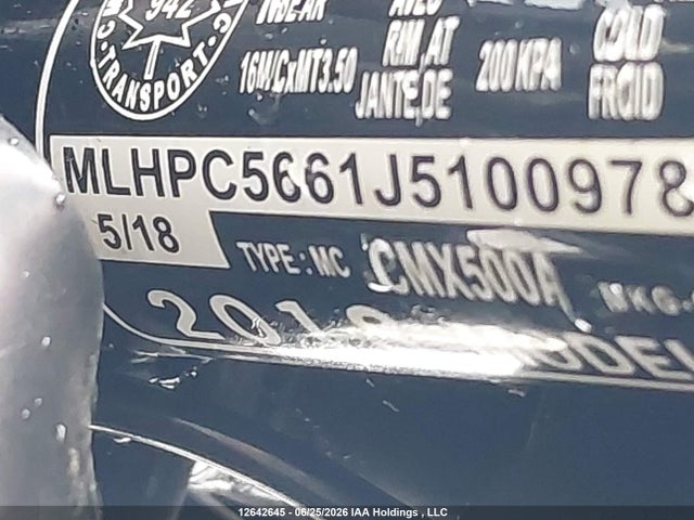 Honda Cmx500 A 2018 MLHPC5661J5100978 Image 10