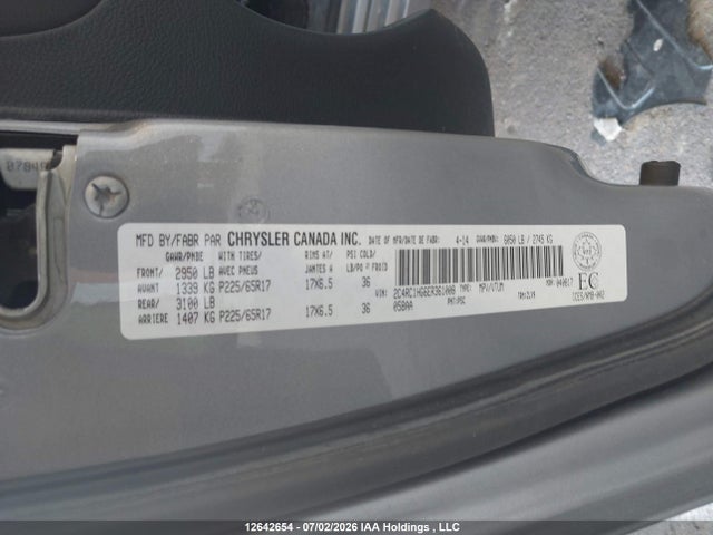 12642654 :رقم المزاد ، 2C4RC1HG6ER361008 vin ، 2014 Chrysler Town & Country S مزاد بيع