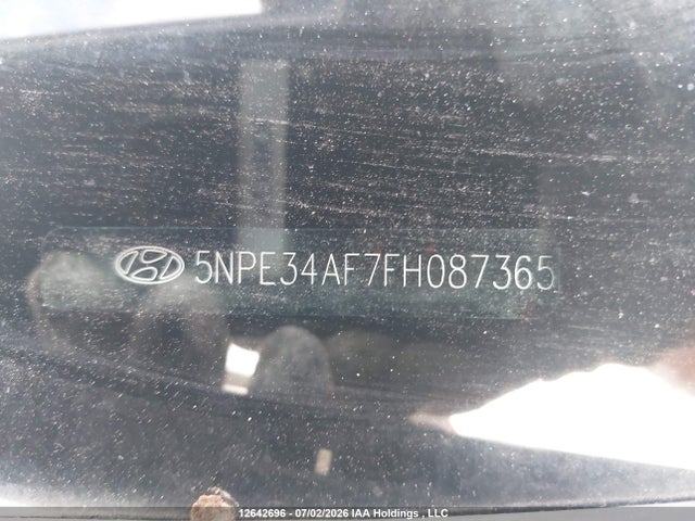 12642696 :رقم المزاد ، 5NPE34AF7FH087365 vin ، 2015 Hyundai Sonata Sport/limited مزاد بيع