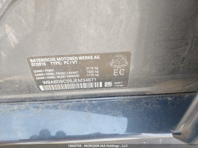 Aukcja sprzedaży 2018 Bmw 330i Xdrive, vin: WBA8D9C56JEM34671, numer aukcji: 12642705