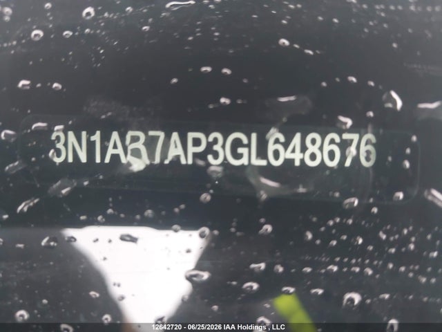 Продажа на аукционе авто 2016 Nissan Sentra S/sv/sr/sl, vin: 3N1AB7AP3GL648676, номер лота: 12642720