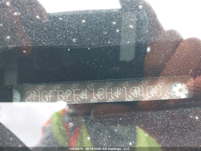 Aukcja sprzedaży 2012 Honda Civic Lx, vin: 2HGFB2F41CH119400, numer aukcji: 12636079