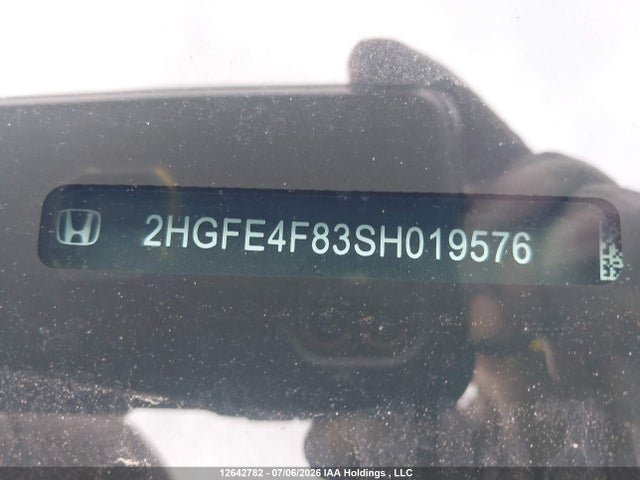 12642782 :رقم المزاد ، 2HGFE4F83SH019576 vin ، 2025 Honda Civic Sport Hybrid/sport Touring Hybrid مزاد بيع