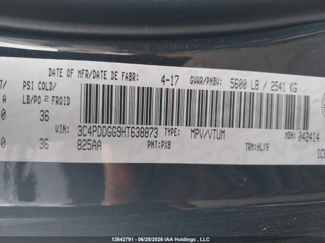 Dodge Journey Crossroad 2017 3C4PDDGG9HT638873 Image 9