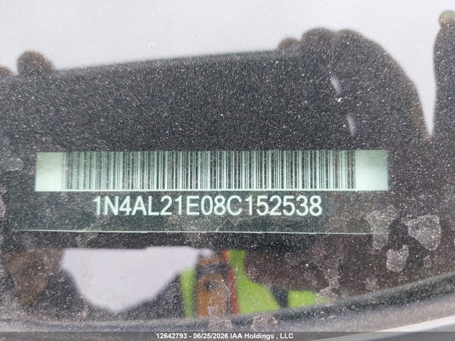 2008 Nissan Altima 2.5/2.5s მანქანა იყიდება აუქციონზე, vin: 1N4AL21E08C152538, აუქციონის ნომერი: 12642793