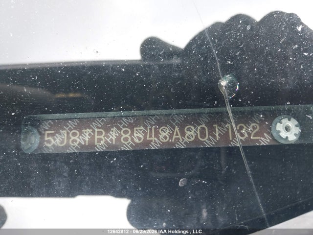 12642812 :رقم المزاد ، 5J8TB18548A801132 vin ، 2008 Acura Rdx Technology مزاد بيع