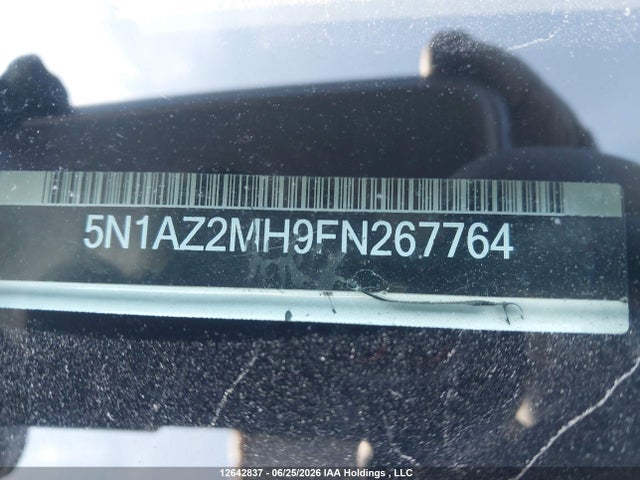 Aukcja sprzedaży 2015 Nissan Murano S/sl/sv/platinum, vin: 5N1AZ2MH9FN267764, numer aukcji: 12642837