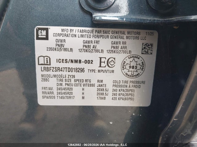 Buick Envision Avenir Awd 2026 LRBFZSR47TD018296 Image 9