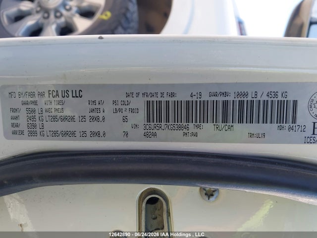 RAM 2500 Limited 2019 3C6UR5RJ7KG538846 Image 20