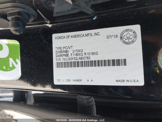 Acura TLX TECH 2020 19UUB3F52LA800783 Image 9