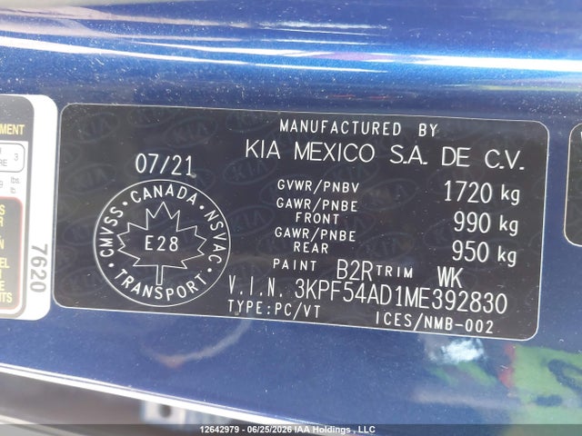 KIA FORTE EX 2021 3KPF54AD1ME392830 Image 9