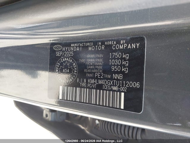 Aukcja sprzedaży 2026 Hyundai Elantra Sel Sport, vin: KMHLM4DGXTU112006, numer aukcji: 12642980