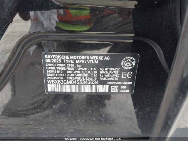 12642996 :رقم المزاد ، WBX63GM04S5343634 vin ، 2025 Bmw X2 Xdrive28i مزاد بيع