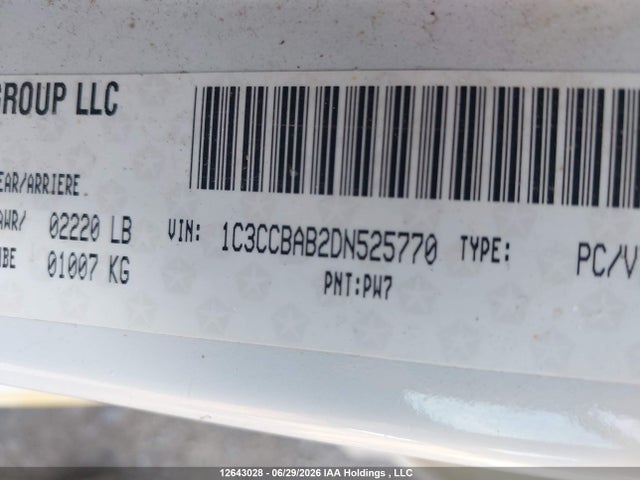 Продажа на аукционе авто 2013 Chrysler 200 Lx, vin: 1C3CCBAB2DN525770, номер лота: 12643028