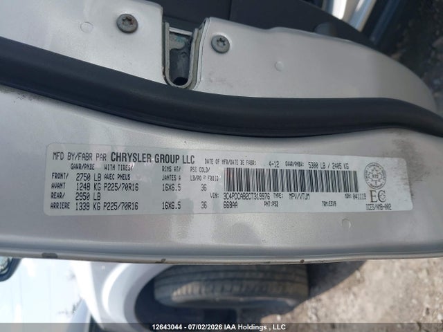 2012 Dodge Journey Se მანქანა იყიდება აუქციონზე, vin: 3C4PDCAB2CT319976, აუქციონის ნომერი: 12643044