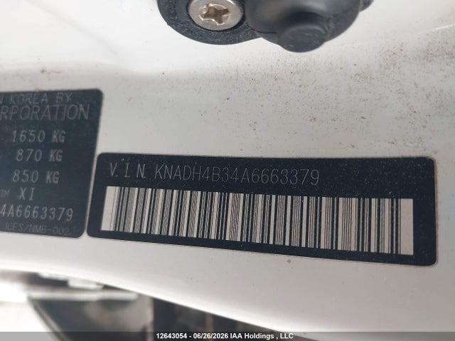 Продаж на аукціоні авто 2010 Kia Rio Lx/sx, vin: KNADH4B34A6663379, номер лоту: 12643054