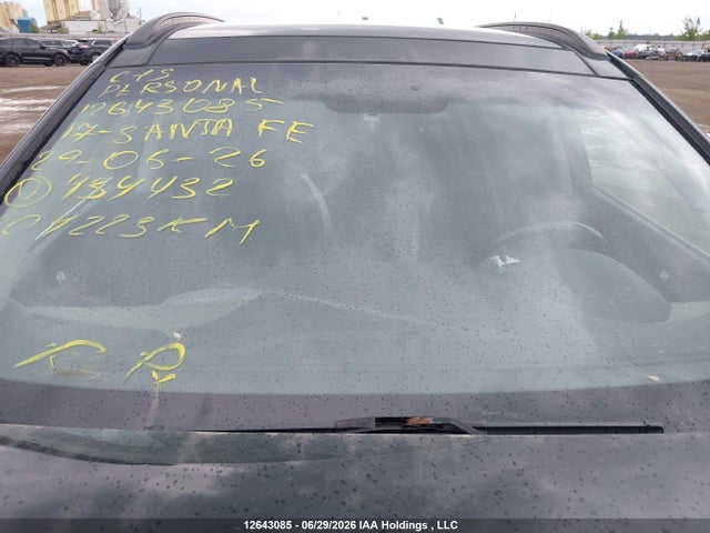 12643085 :رقم المزاد ، 5XYZUDLA9HG434432 vin ، 2017 Hyundai Santa Fe Sport مزاد بيع
