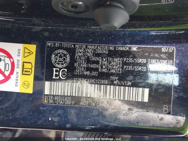 Lexus RX 350 2017 2T2BZMCAXHC122856 Image 9