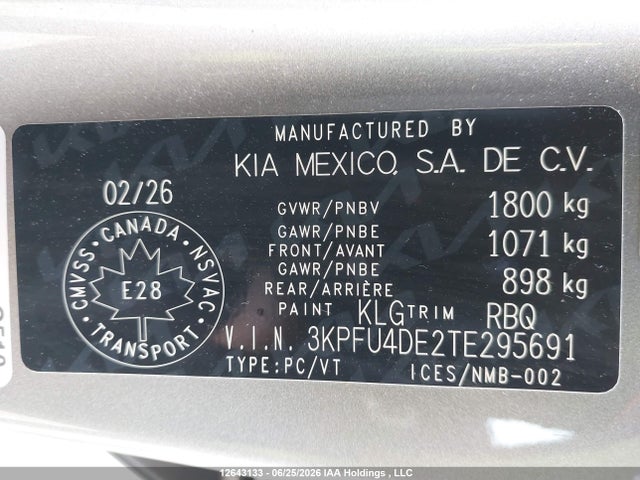 KIA K4 Ex 2026 3KPFU4DE2TE295691 Image 18