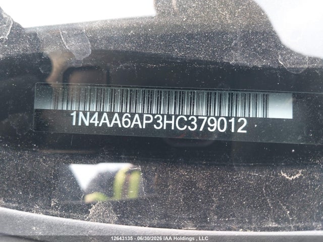 Aukcja sprzedaży 2017 Nissan Maxima 3.5s/sv/sl/sr/plat, vin: 1N4AA6AP3HC379012, numer aukcji: 12643135
