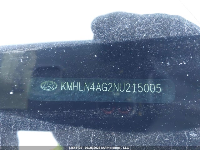 12643139 :رقم المزاد ، KMHLN4AG2NU215005 vin ، 2022 Hyundai Elantra Ultimate Ivt With Tech Package مزاد بيع