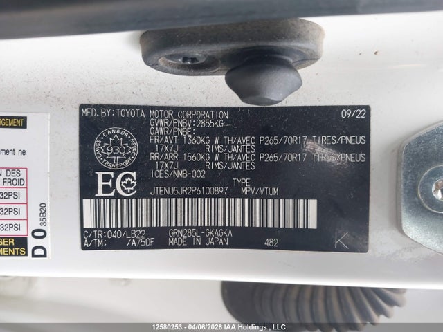Toyota 4runner 2023 JTENU5JR2P6100897 Image 18