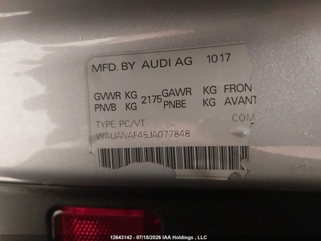 Audi A4 2.0t Komfort 2018 WAUANAF45JA077848 Image 9