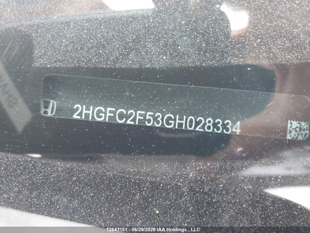 Honda Civic Lx 2016 2HGFC2F53GH028334 Image 20