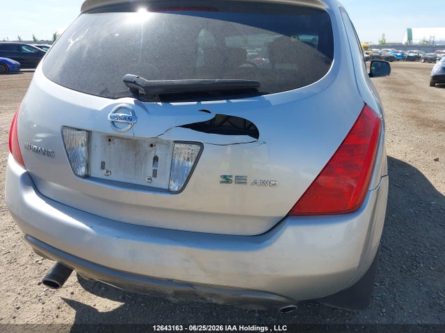 12643163 :رقم المزاد ، JN8AZ08W84W338787 vin ، 2004 Nissan Murano Sl/se مزاد بيع