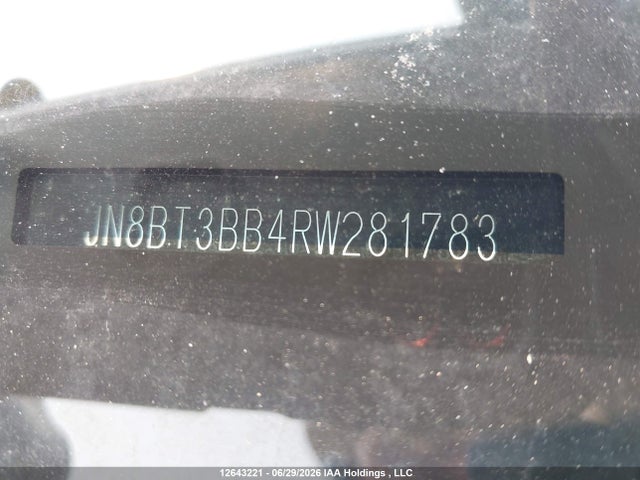 JN8BT3BB4RW281783 Nissan Rogue Sv Moonroof