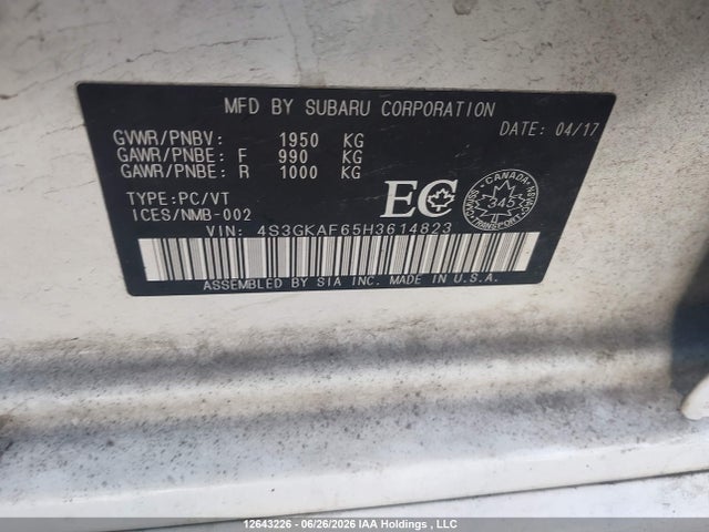 Subaru Impreza Premium Plus 2017 4S3GKAF65H3614823 Image 20