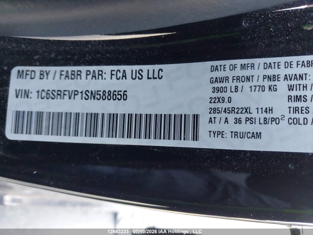 RAM 1500 Sport 2025 1C6SRFVP1SN588656 Image 19