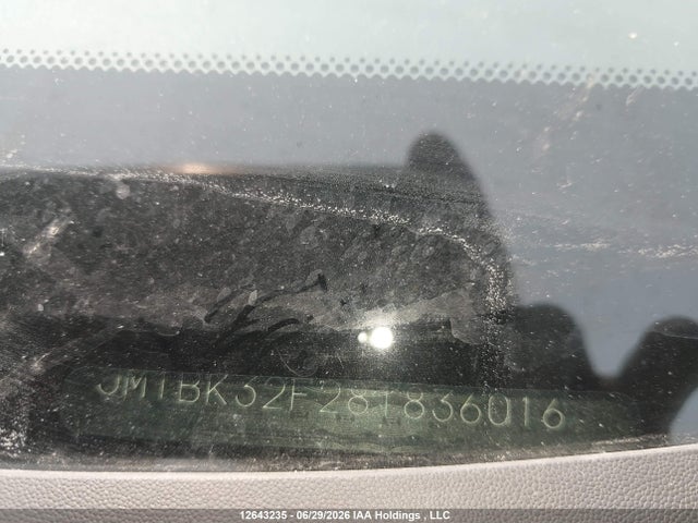 12643235 :رقم المزاد ، JM1BK32F281836016 vin ، 2008 Mazda 3 I مزاد بيع