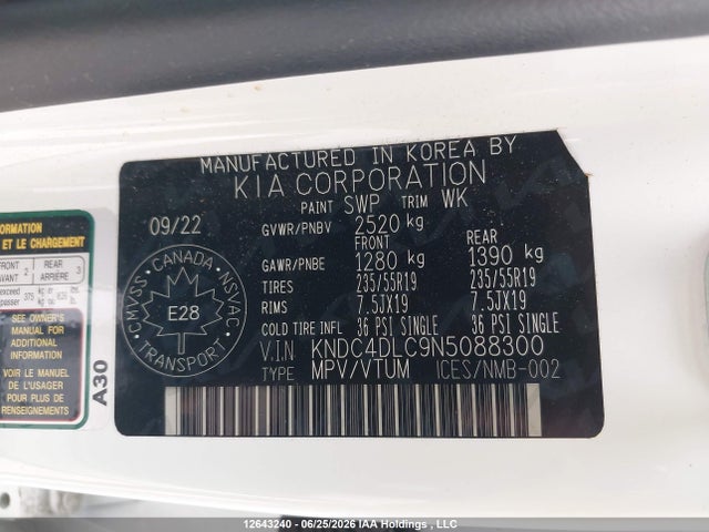 KIA Ev6 Gt Line 2022 KNDC4DLC9N5088300 Image 18