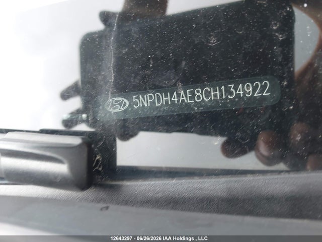 Aukcja sprzedaży 2012 Hyundai Elantra Gls, vin: 5NPDH4AE8CH134922, numer aukcji: 12643297