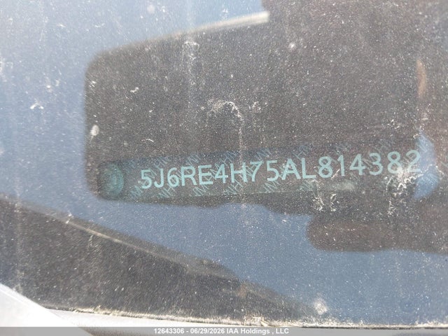 2010 Honda Cr-v Ex-l მანქანა იყიდება აუქციონზე, vin: 5J6RE4H75AL814382, აუქციონის ნომერი: 12643306